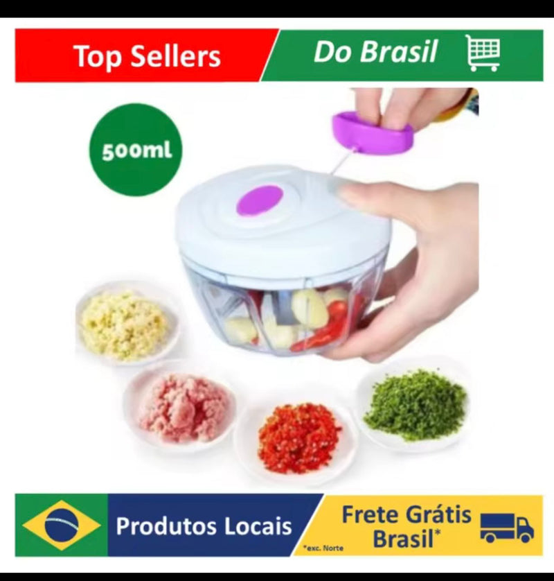 Multi Processador de Alimentos Manual Premium 3 Lâminas Inox