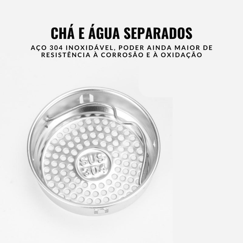 Garrafa Termica 500ML Com Termometro Digital Led Quente ou Frio em Aço Inox 304 (COR ALEATÓRIA)